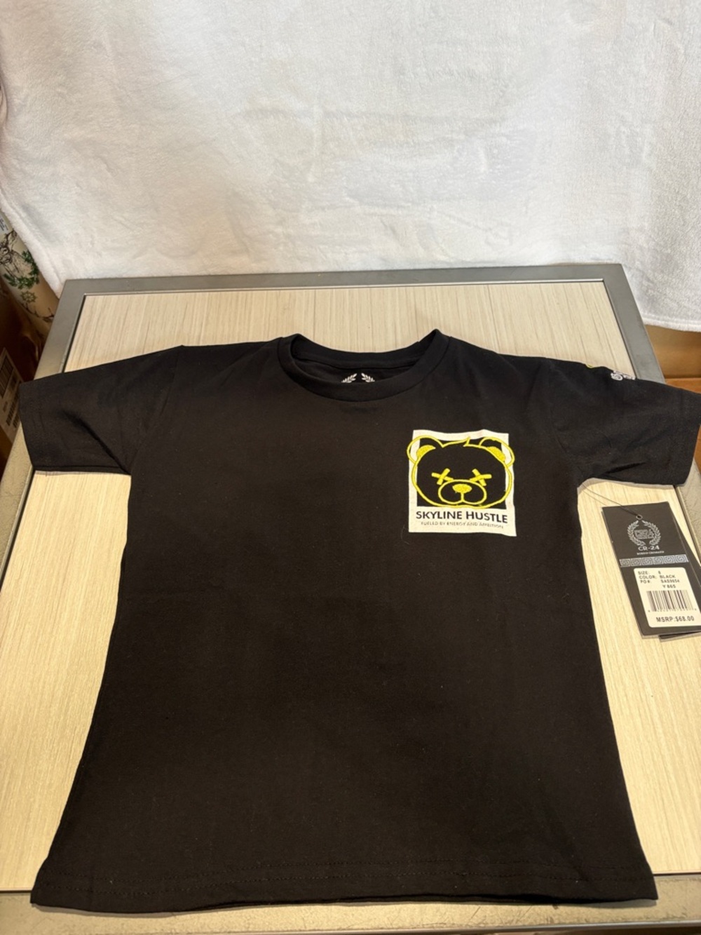 Black Graphic Tee for Men